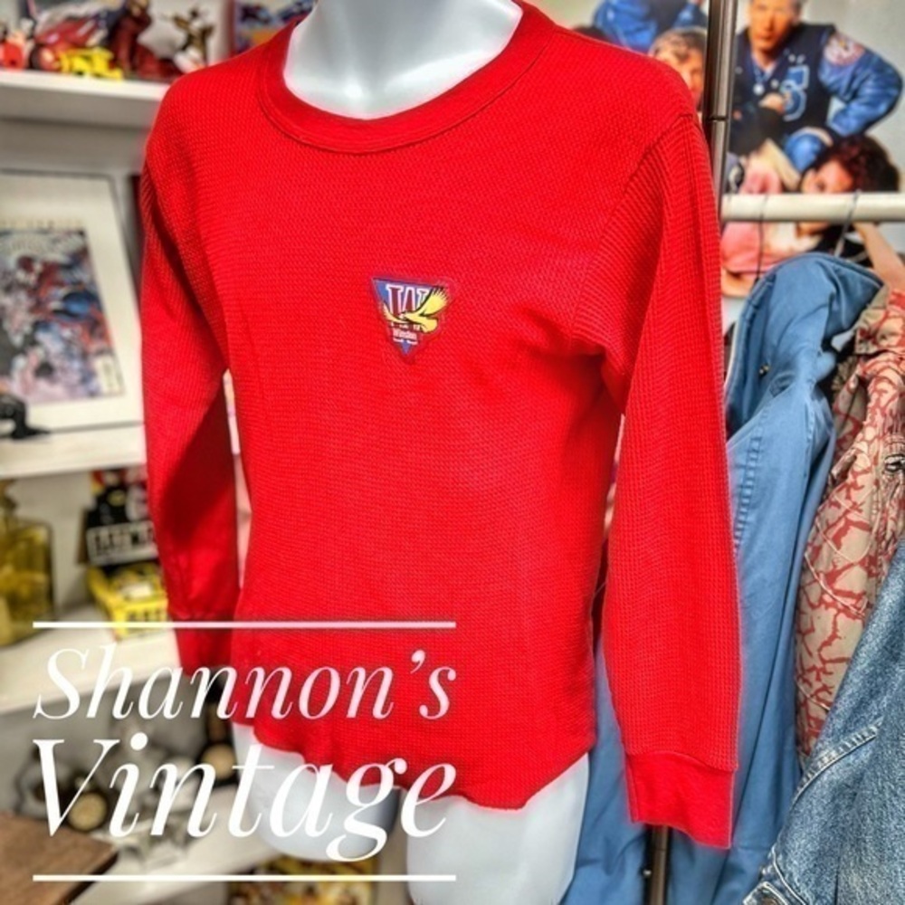 Winston Cigarettes VNTG 1980s made in USA sz large thermal shirt A42